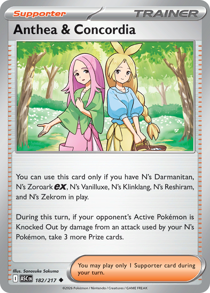 Anthea & Concordia — Ascended Heroes card #182 full image