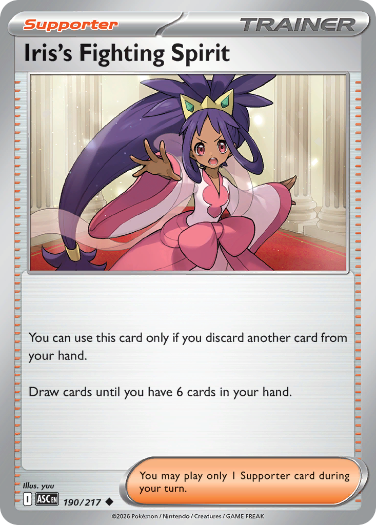 Iris's Fighting Spirit — Ascended Heroes card #190 full image