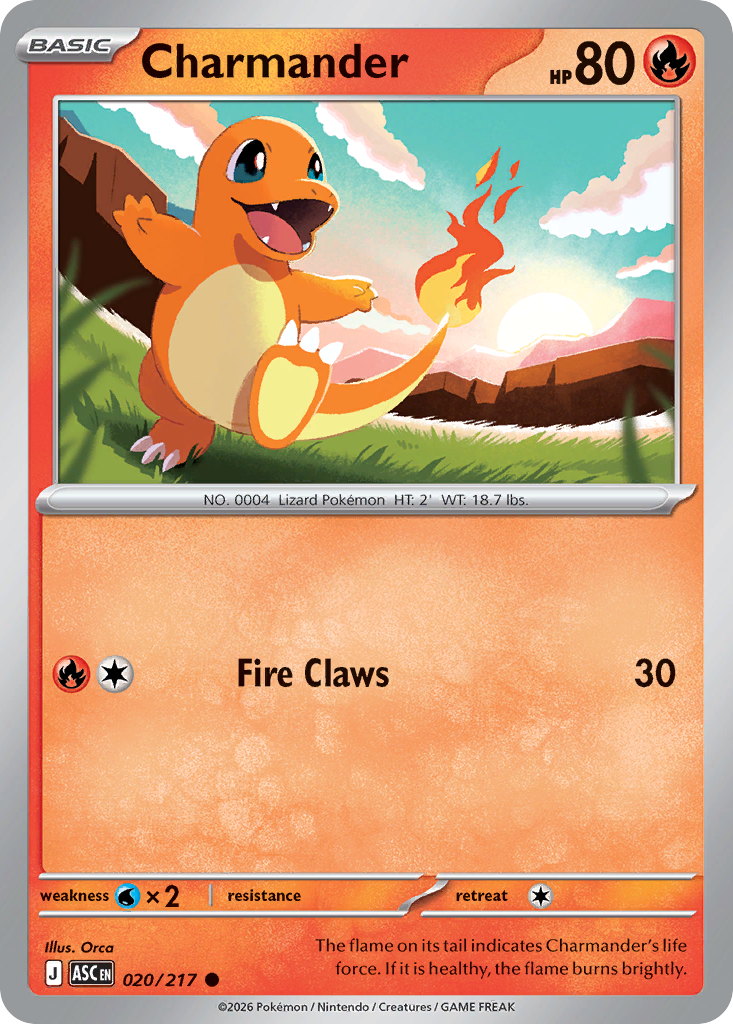 Charmander — Ascended Heroes card #20 full image