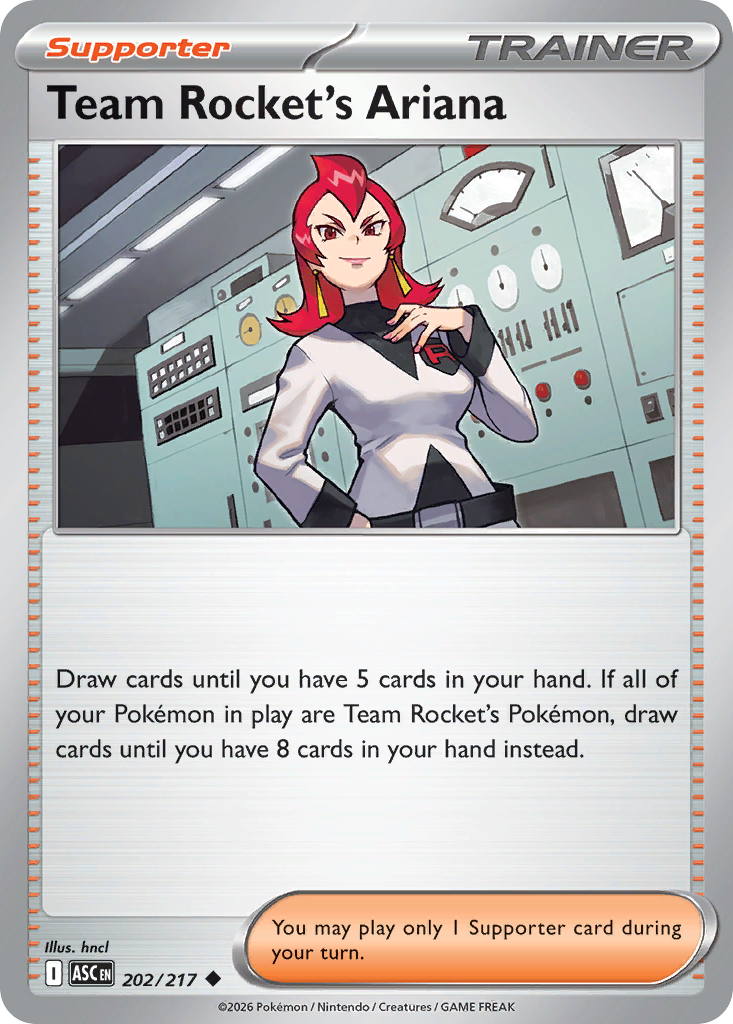 Team Rocket's Ariana — Ascended Heroes card #202 full image
