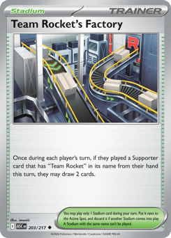 Team Rocket's Factory — Ascended Heroes #203