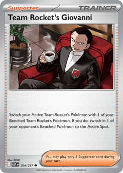 Team Rocket's Giovanni — Ascended Heroes #204