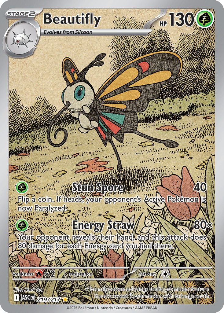 Beautifly — Ascended Heroes card #219 full image