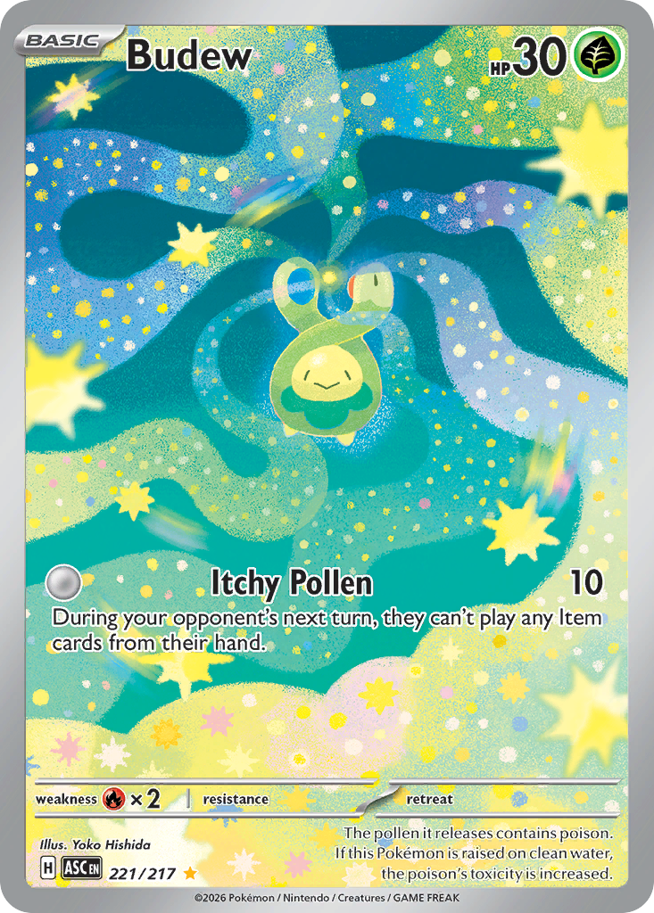 Budew — Ascended Heroes card #221 full image