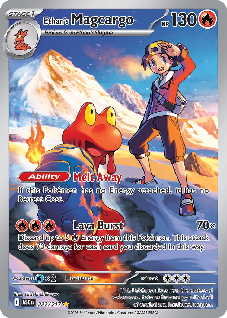 Ethan's Magcargo — Ascended Heroes card #222 full image