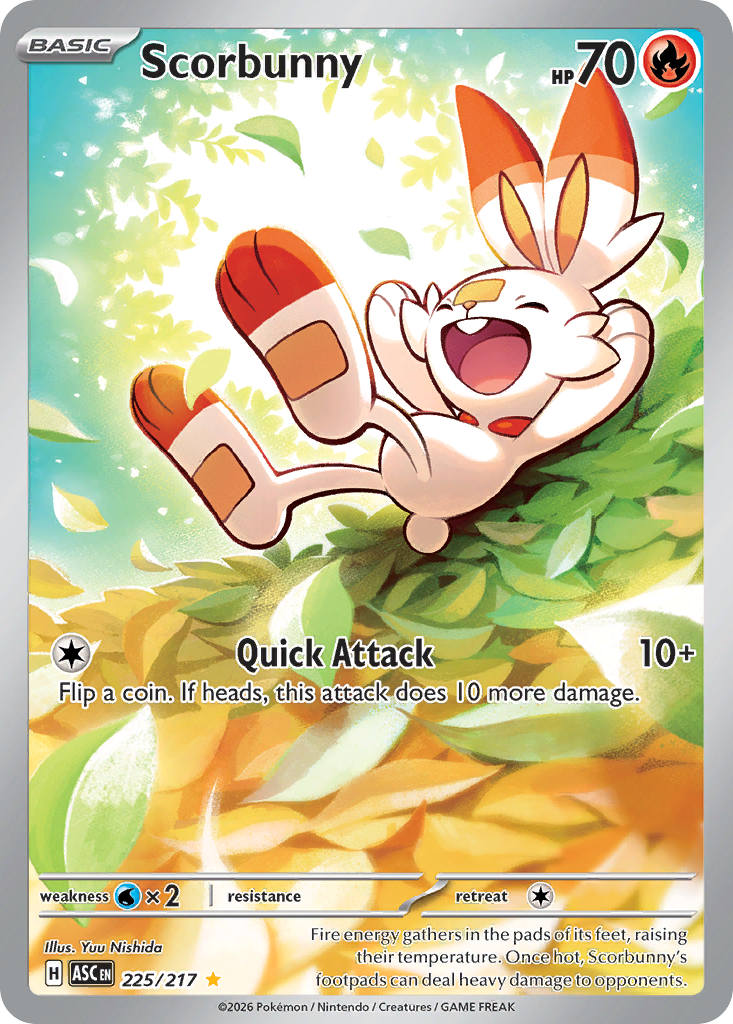 Scorbunny — Ascended Heroes card #225 full image