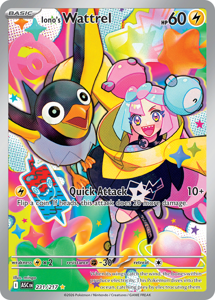 Iono's Wattrel — Ascended Heroes card #231 full image