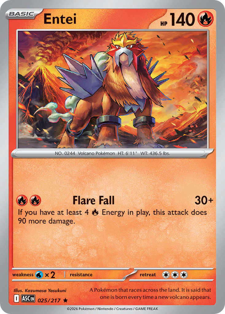 Entei — Ascended Heroes card #25 full image