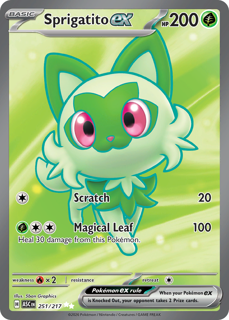Sprigatito ex — Ascended Heroes card #251 full image