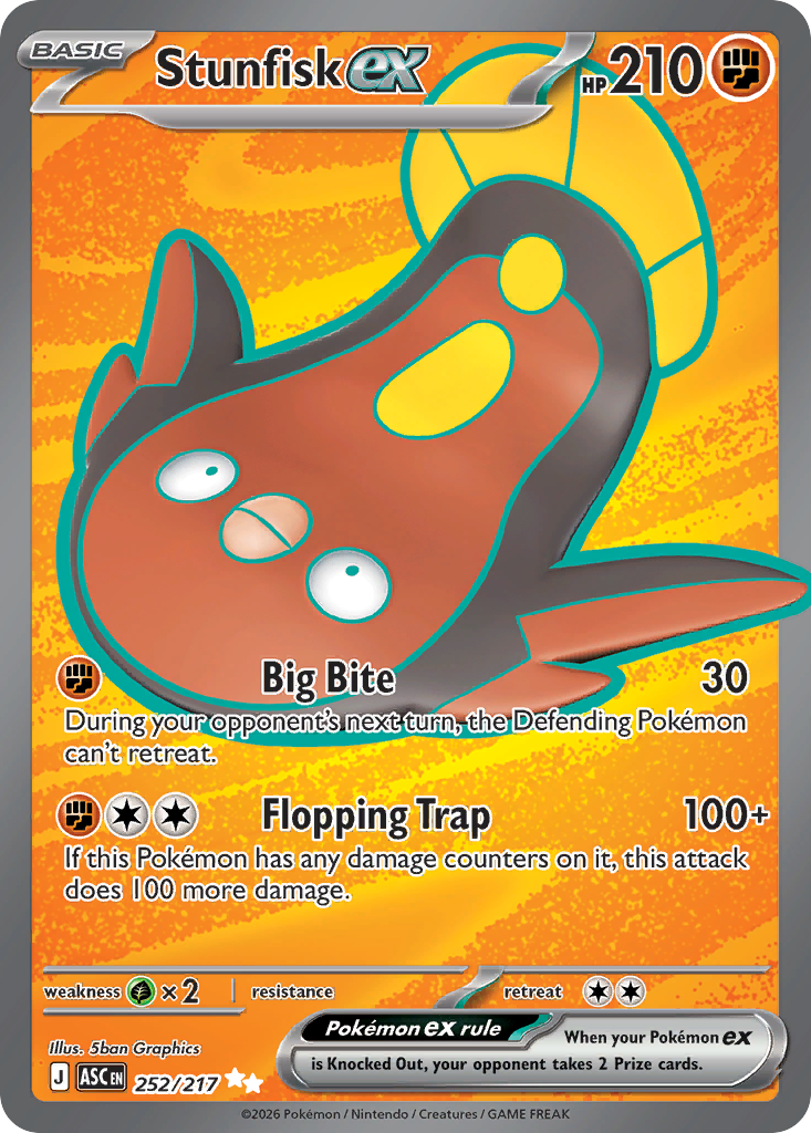 Stunfisk ex — Ascended Heroes card #252 full image
