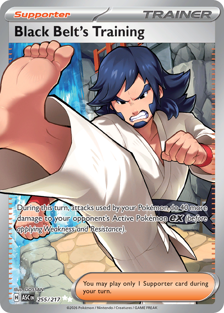 Black Belt's Training — Ascended Heroes card #255 full image