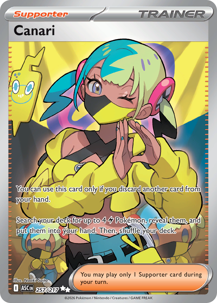 Canari — Ascended Heroes card #257 full image
