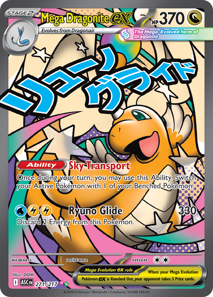 Mega Dragonite ex — Ascended Heroes card #271 full image