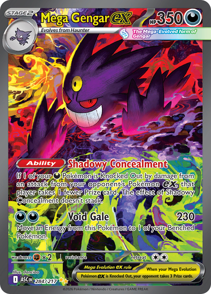 Mega Gengar ex — Ascended Heroes card #284 full image