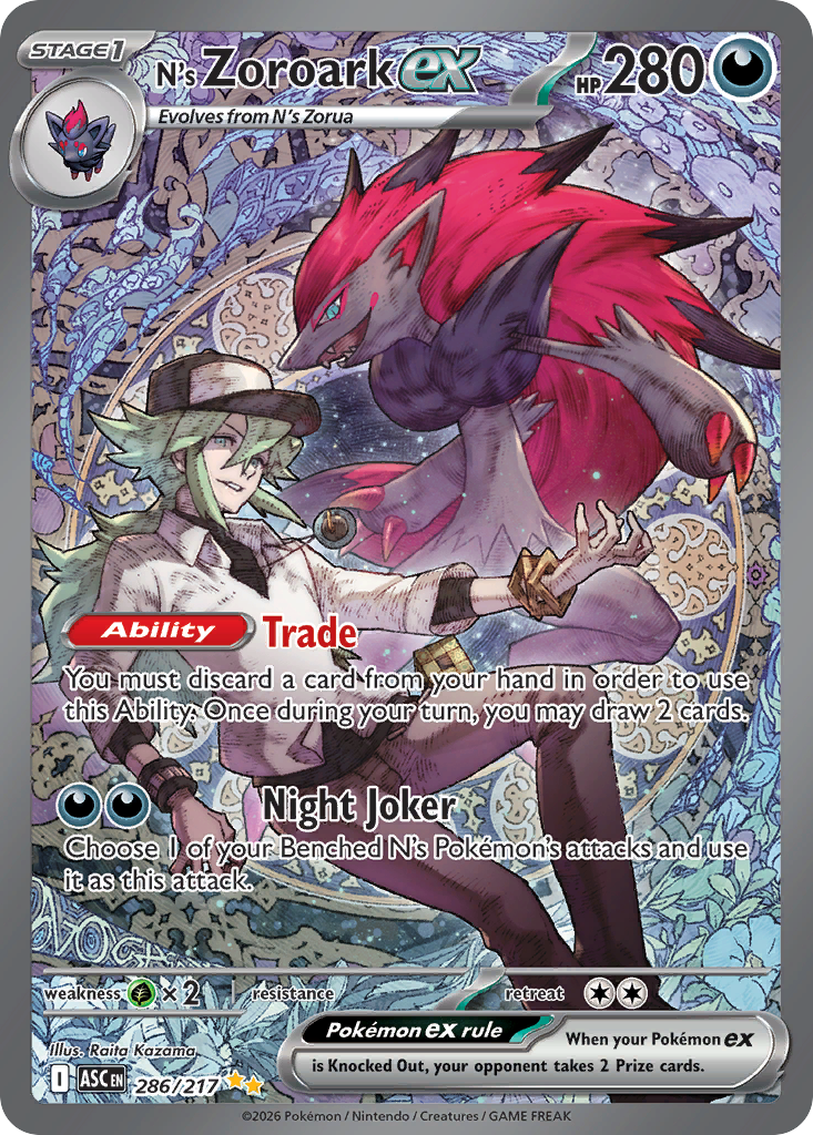 N's Zoroark ex — Ascended Heroes card #286 full image