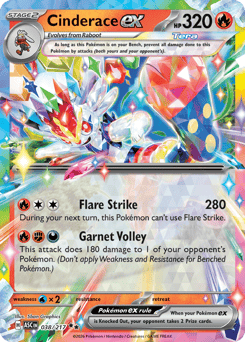 Cinderace ex — Ascended Heroes #38