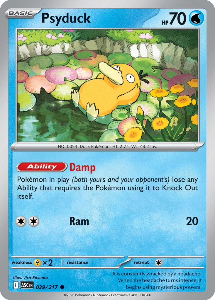 Psyduck — Ascended Heroes card #39 full image