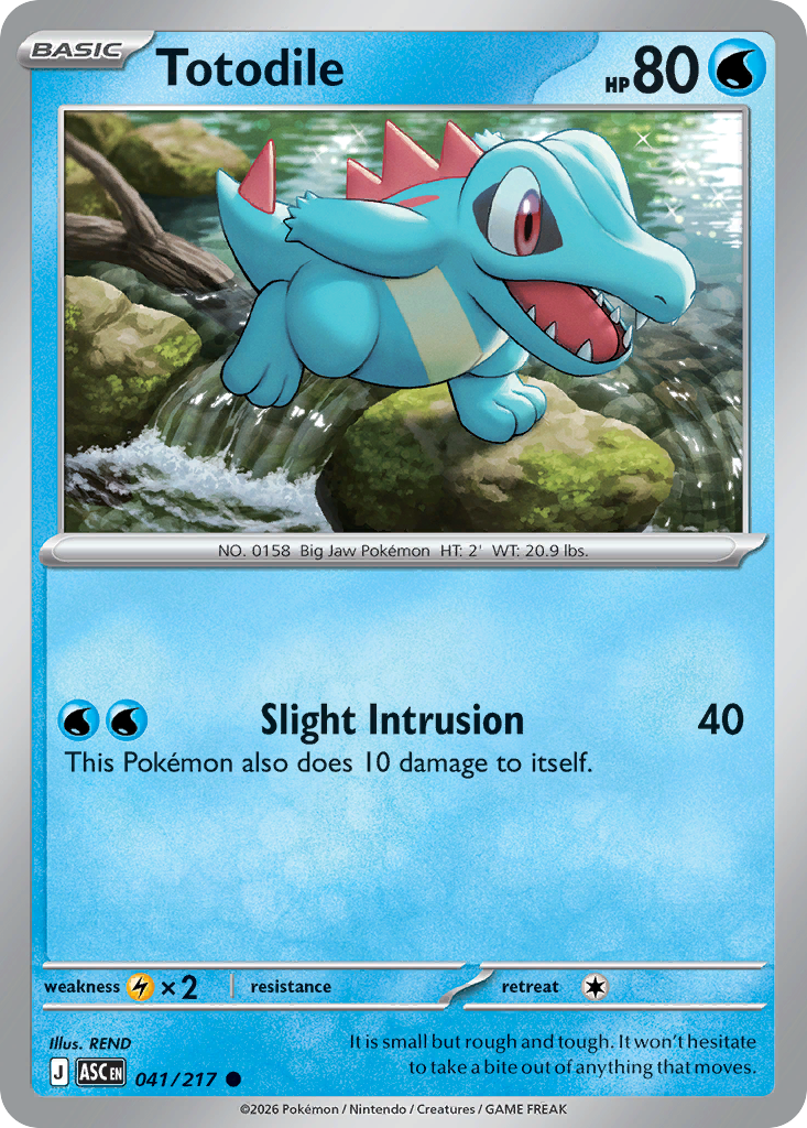 Totodile — Ascended Heroes card #41 full image