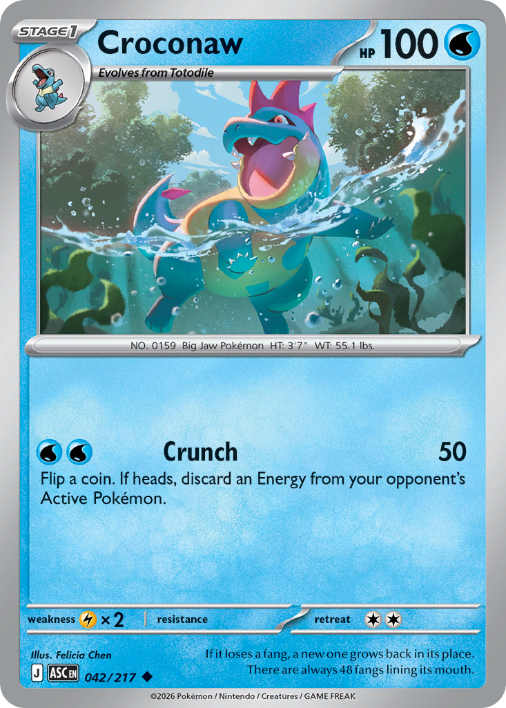 Croconaw — Ascended Heroes card #42 full image
