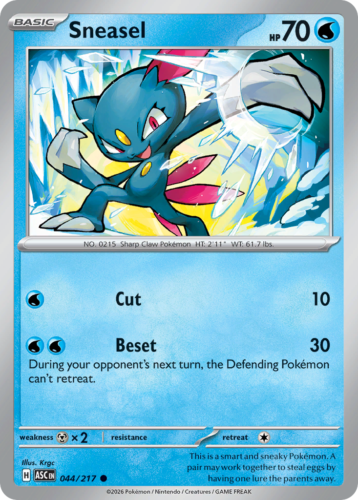Sneasel — Ascended Heroes card #44 full image