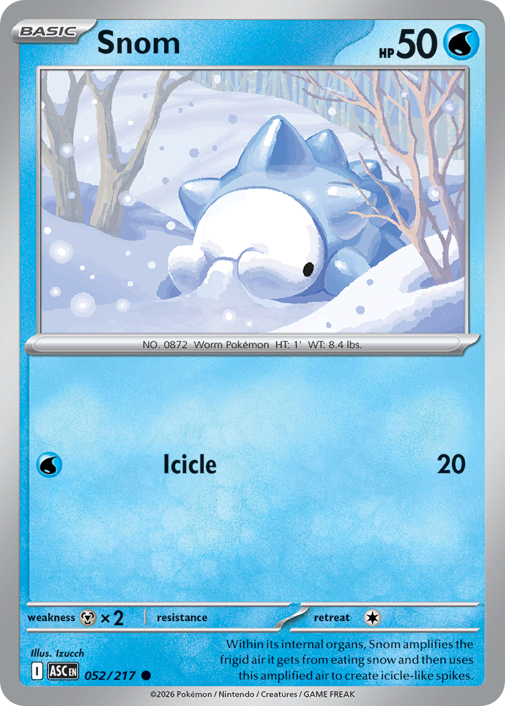 Snom — Ascended Heroes card #52 full image