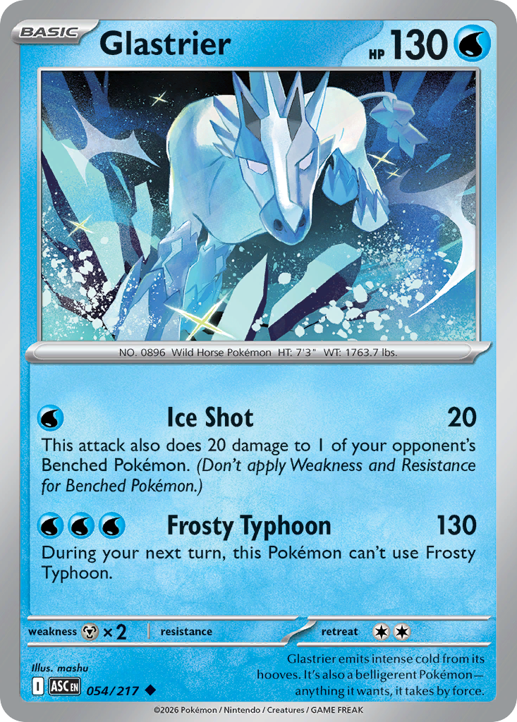 Glastrier — Ascended Heroes card #54 full image
