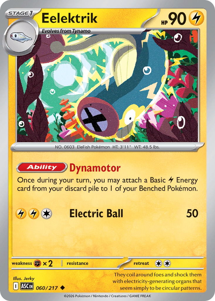 Eelektrik — Ascended Heroes card #60 full image