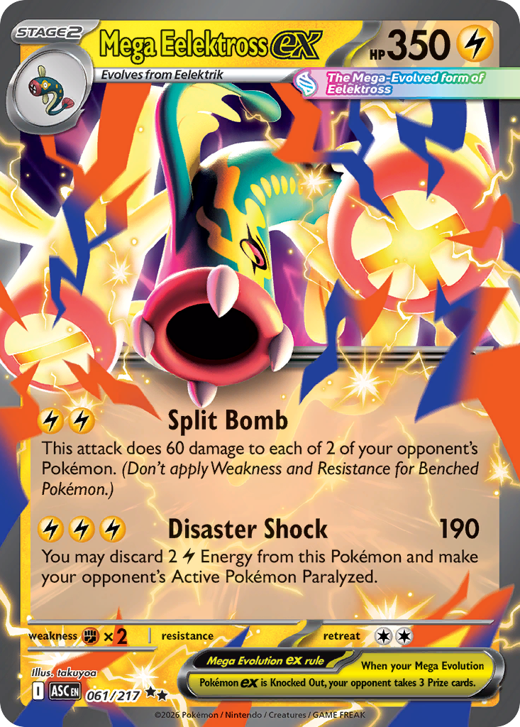 Mega Eelektross ex — Ascended Heroes card #61 full image