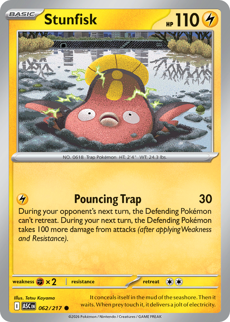 Stunfisk — Ascended Heroes card #62 full image