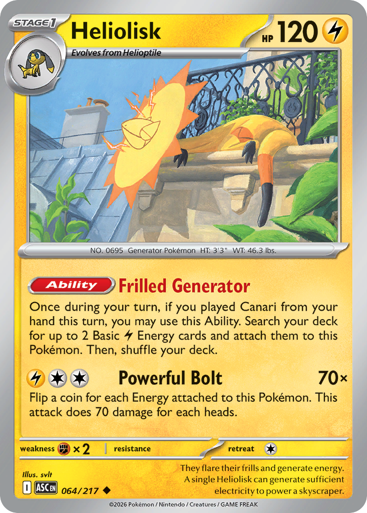 Heliolisk — Ascended Heroes card #64 full image