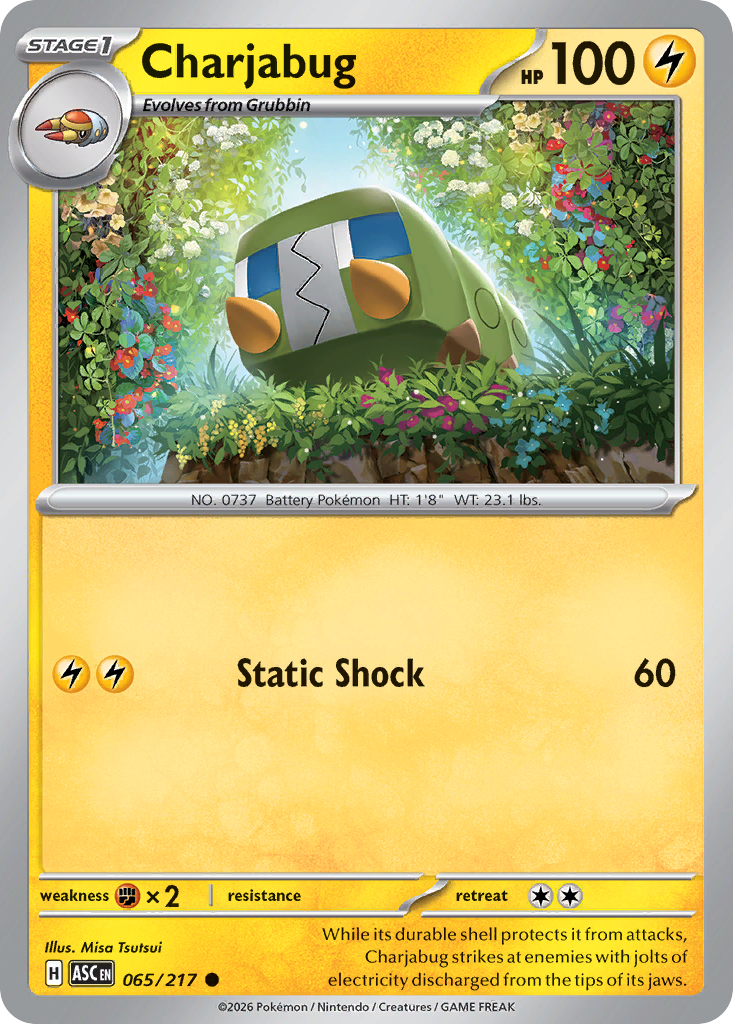 Charjabug — Ascended Heroes card #65 full image