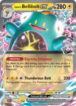 Iono's Bellibolt ex — Ascended Heroes #70