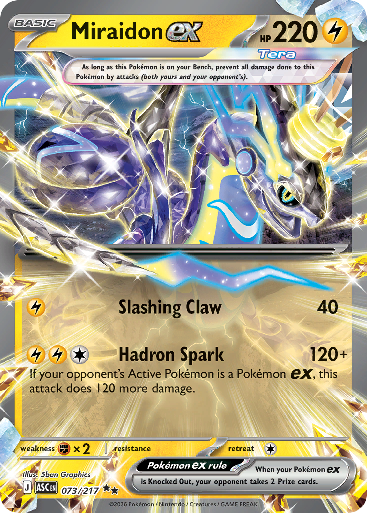 Miraidon ex — Ascended Heroes card #73 full image