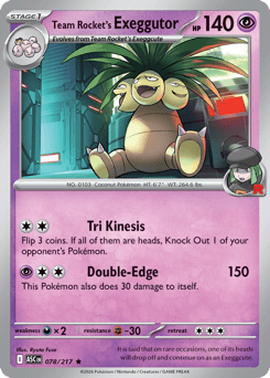 Team Rocket's Exeggutor — Ascended Heroes #78