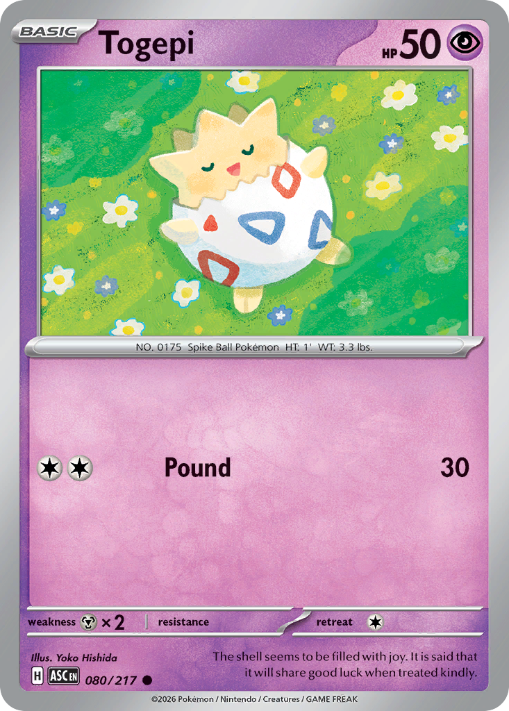 Togepi — Ascended Heroes card #80 full image