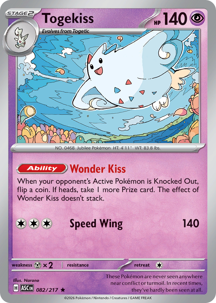 Togekiss — Ascended Heroes card #82 full image