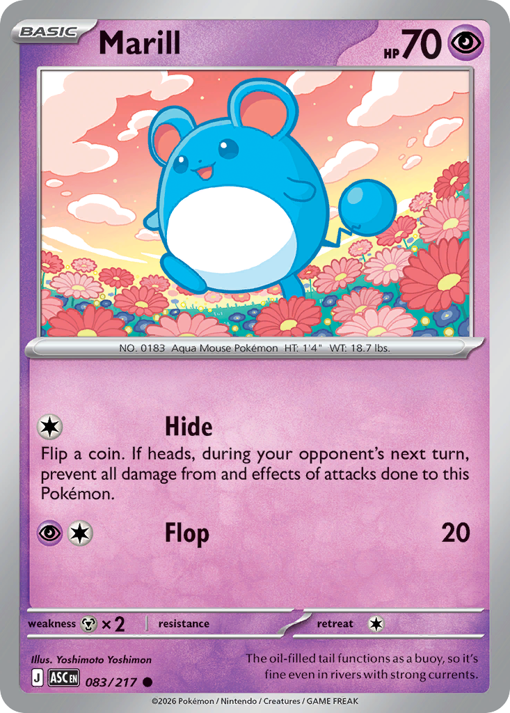 Marill — Ascended Heroes card #83 full image