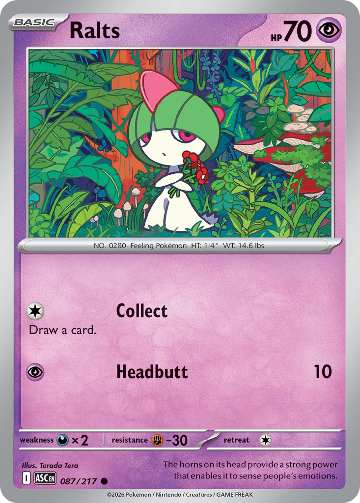 Ralts — Ascended Heroes card #87 full image