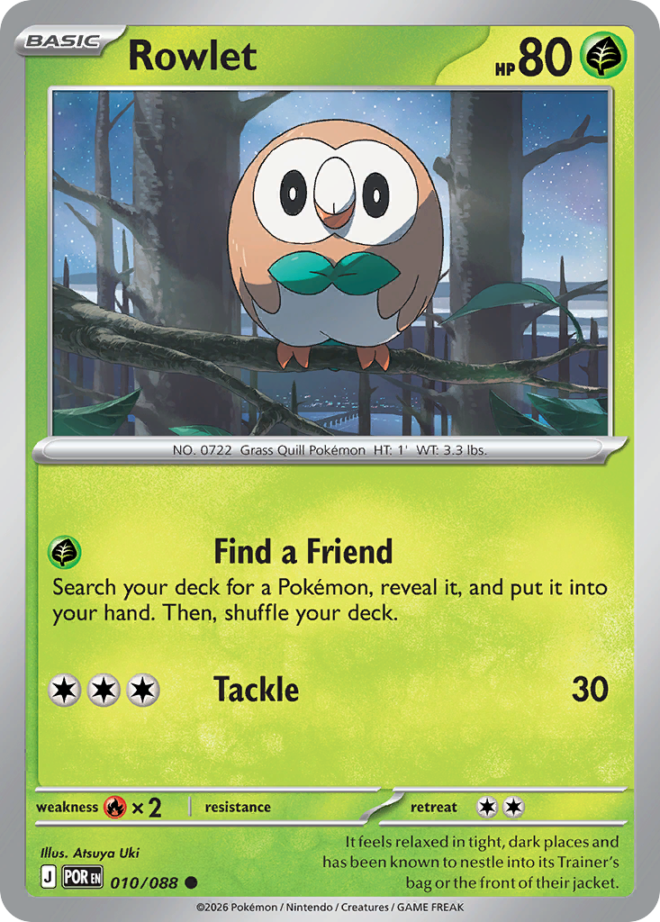 Rowlet — Perfect Order card #10 full image