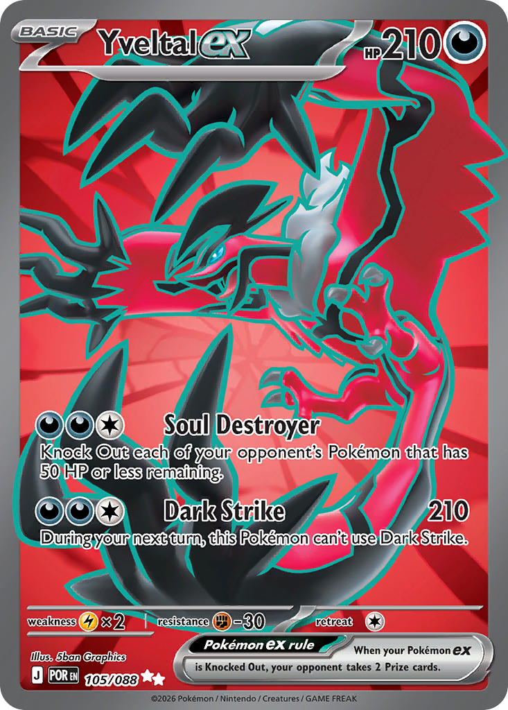 Yveltal ex — Perfect Order card #105 full image