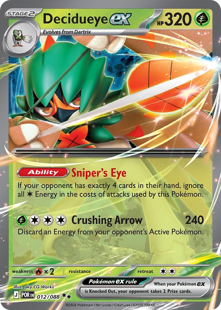 Decidueye ex — Perfect Order card #12 full image
