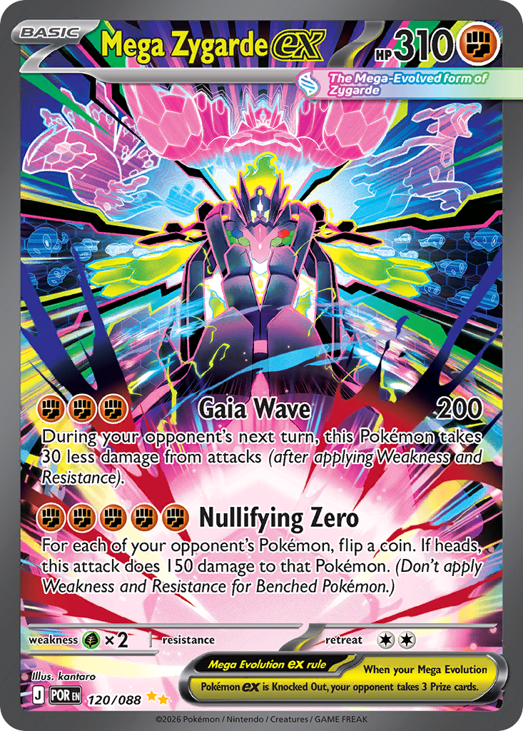 Mega Zygarde ex — Perfect Order card #120 full image