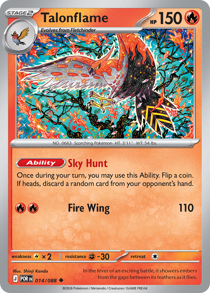 Talonflame — Perfect Order card #14 full image