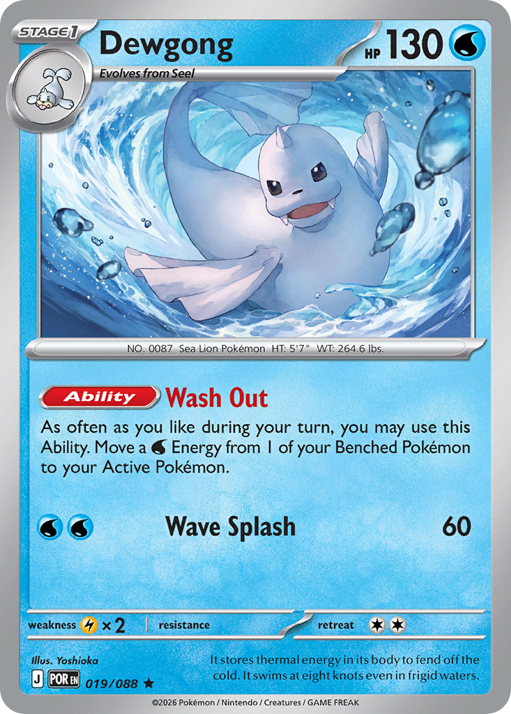 Dewgong — Perfect Order card #19 full image