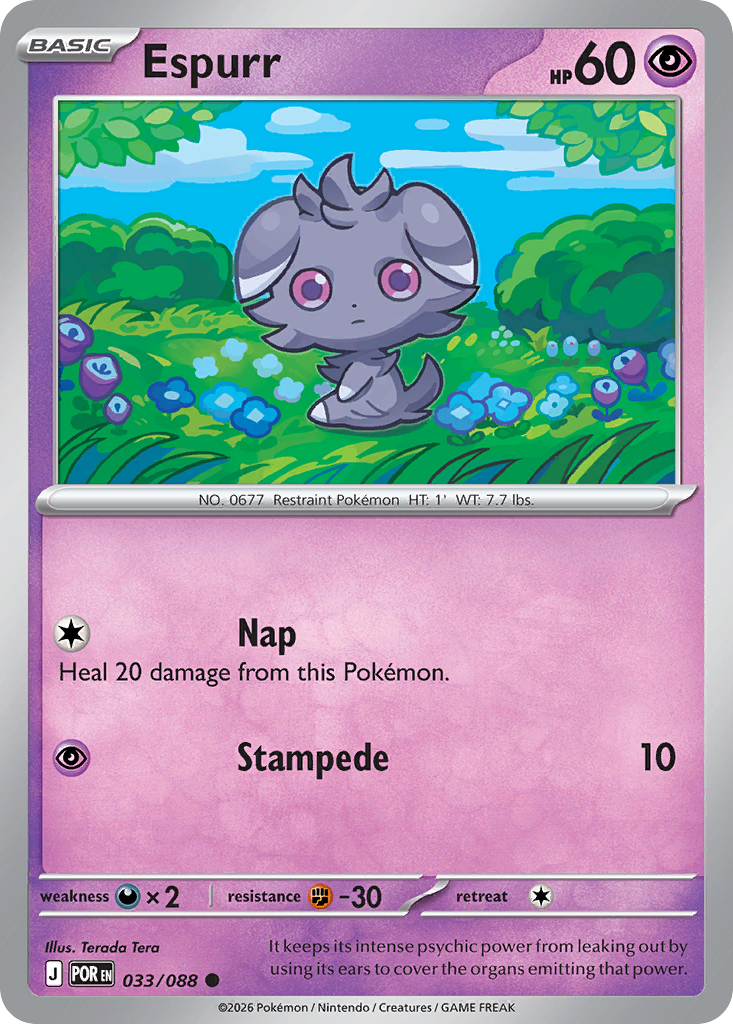 Espurr — Perfect Order card #33 full image