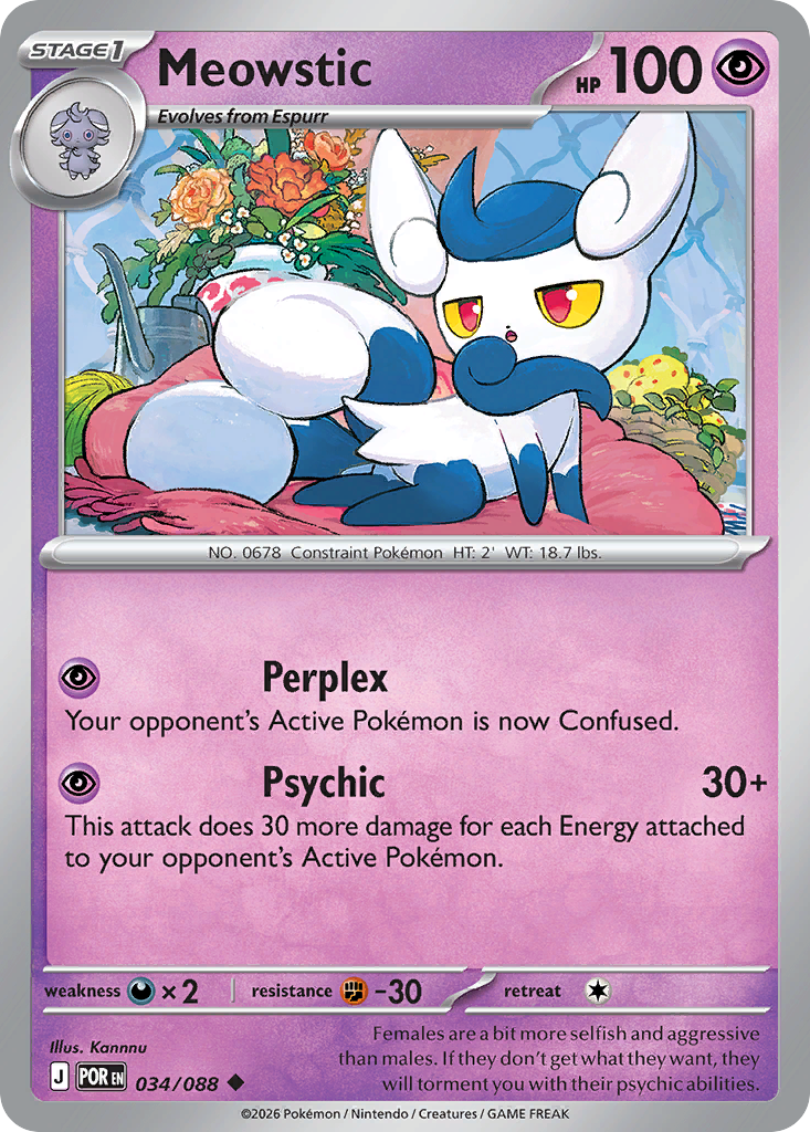 Meowstic — Perfect Order card #34 full image