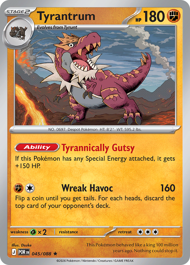 Tyrantrum — Perfect Order card #45 full image