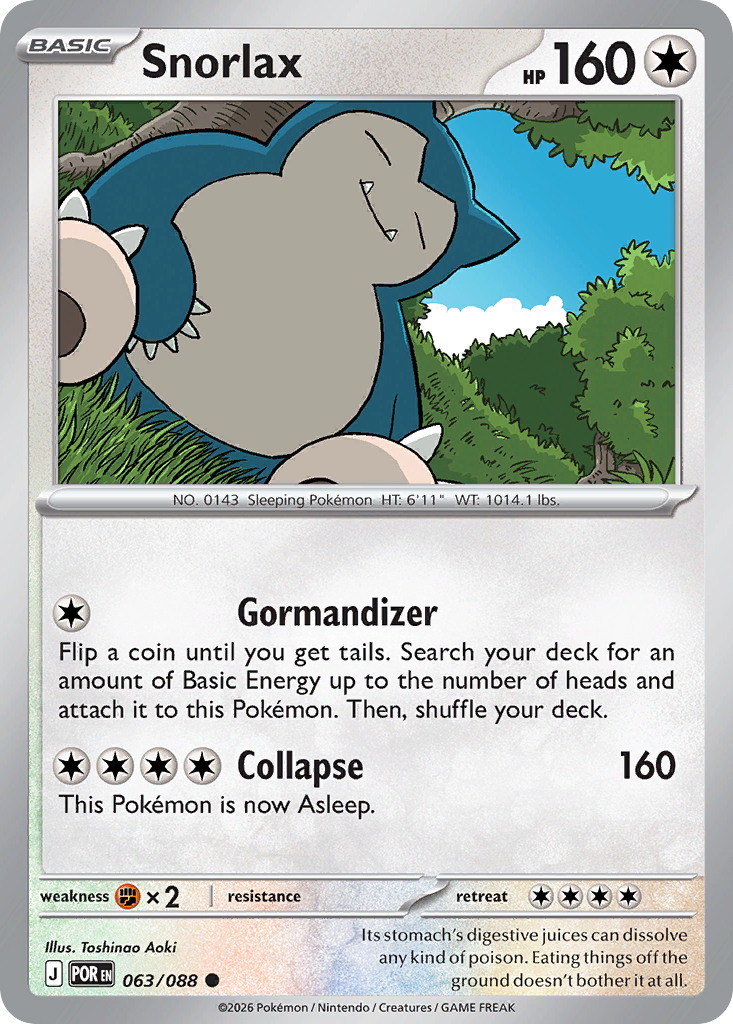 Snorlax — Perfect Order card #63 full image
