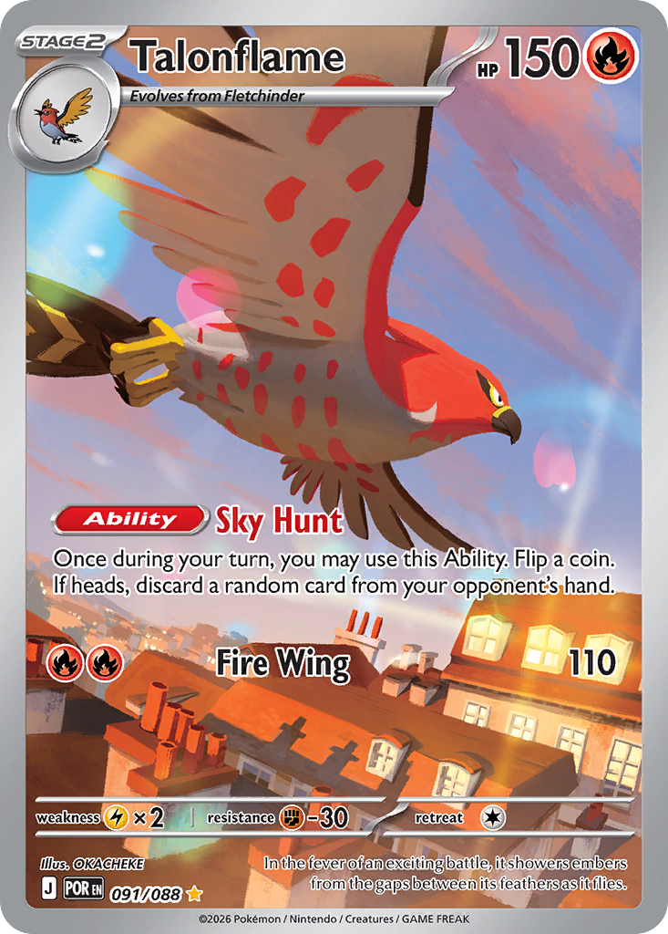 Talonflame — Perfect Order card #91 full image