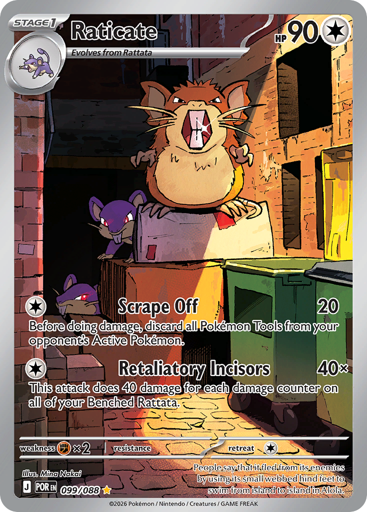 Raticate — Perfect Order card #99 full image